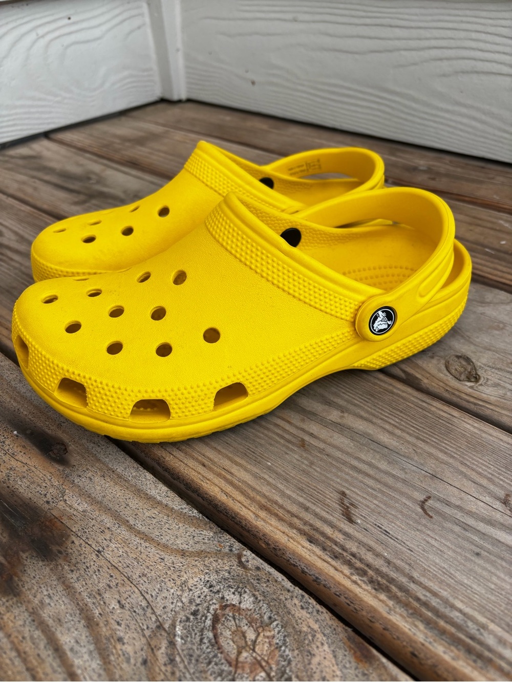 Crocs Classic Clog Bright Yellow Unisex Comfort Casual Shoes M6 W8